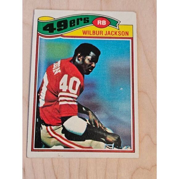 1977 Topps Wilbur Jackson Rookie Football Card San Francisco 49ers - Picture 1 of 2